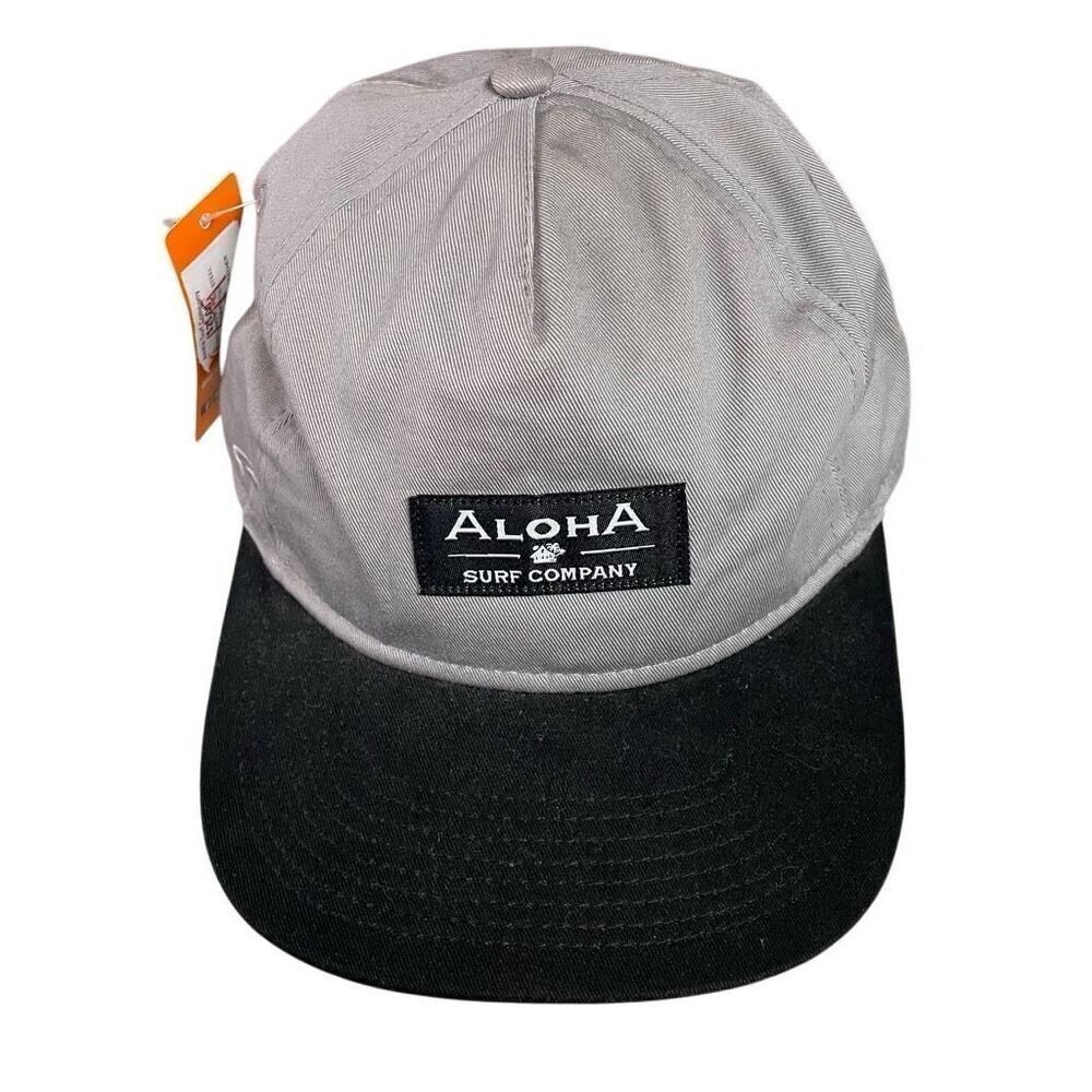 NWT PUKKA Men’s Aloha Surf Company Snapback Adjustable Hat Steel Gray Heather